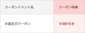 ロッテグループ公式オンラインモールのお誕生日特典